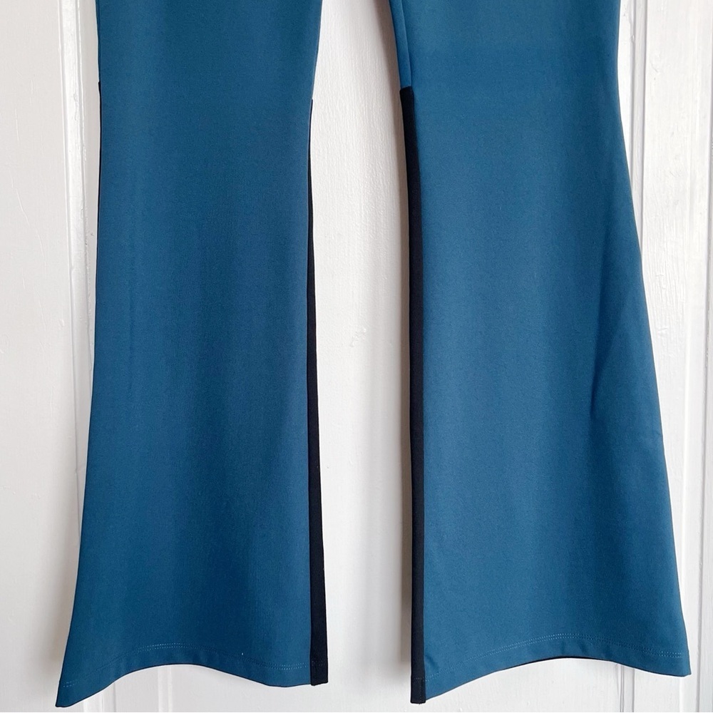 The Cause Collection • Paseo Stretch-Flare Pant colorblock teal black bootcut - Picture 6 of 9